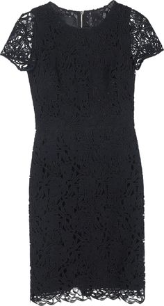 Burberry Pre-owned Womens Prorsum Embroidered Lace Detailed Midi Dress in Black - Size EU 38 (Womens)