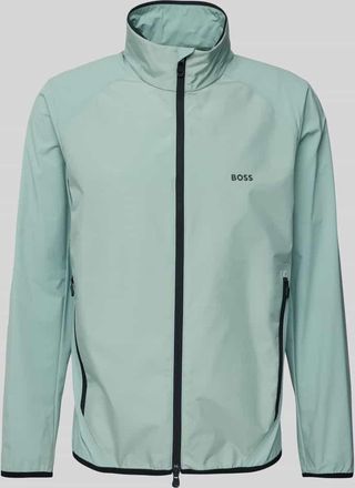 HUGO BOSS Softshell-Jacke mit Label-Print Modell Putt in Mint, Gr&ouml;&szlig;e XL