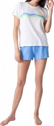 PJ Salvage Aloha Summer Short Pajama Set In Ivory