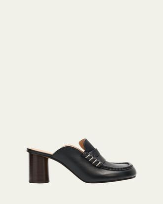 J.W.Anderson Leather Loafer-Inspired Mule Sandals