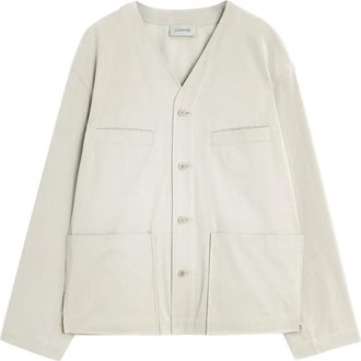 Christophe Lemaire Giacca-camicia senza colletto - Toni neutri