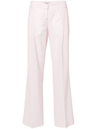 Coperni Geruite flared pantalon - Roze