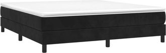 vidaXL Estructura de cama sin colchón terciopelo negro 180x200 cm Vidaxl