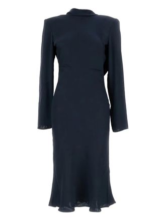 Rotate long-sleeve midi dress - women - Polyester - 36 - Blue