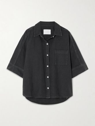 Citizens Of Humanity Camicia In Cotone Claire Origami - Nero