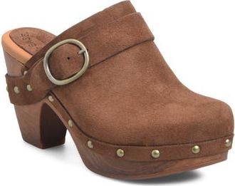 Kork-ease Gemini Leather Clog in Brown Suede at Nordstrom, Size 11