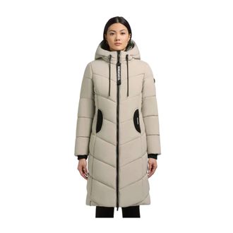 Khujo Dames, Mantels, Beige, Maat: M