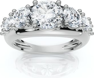 Pompeii3 2Ct TW Diamond Anniversary Stackable Wedding Ring 14k Gold Lab Grown