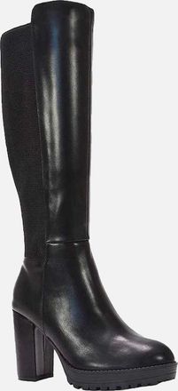 XY London Womens XY London Womens/Ladies Libby Platform Heel Elasticated Knee-High Boots - Black - Size: 6