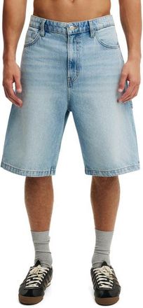 Cotton On Mens Super Baggy Jort in Carpenter Pipeline Blue at Nordstrom, Size 30
