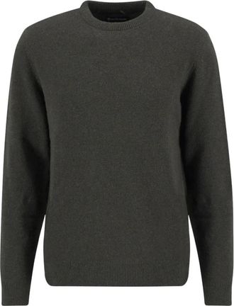 Barbour Holden Crew Neck Jumper in Olijf - Heren - Ronde hals truien - Groen - XL - Wol - Truien & Vesten