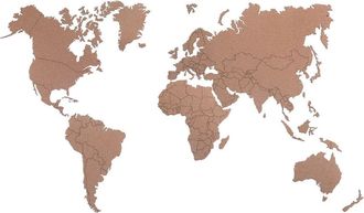 OEM Mapa Del Mundo En Corcho. Dimensiones: 165 X 100 Cm