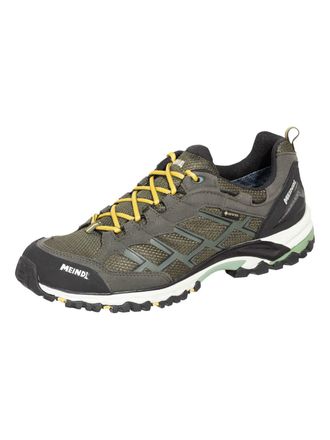 Meindl Wanderschuh MEINDL Meindl Caribe GORE-TEX oliv/mais, Herren, Gr. 41,5, Normalschaft, gr&uuml;n, Veloursleder, Schuhe Wanderschuh, GORE-TEX - Winddicht, was
