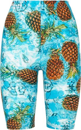 Philipp Plein Short Trousers Pineapple Skies