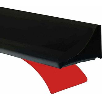 OEM Sistema De Fijaci&oacute;n Para Mampara Y Cabina De Ducha De 2 M En Color Negro, Barrera De Silicona Para Ducha Y Sistema De Retenci&oacute;n, Umbral De Ducha Antid