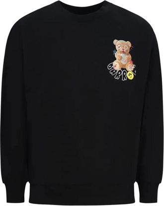 Barrow Barrow - Crewneck Sweatshirt - Heren - Sweatshirts & Hoodies - Zwart - Maat: S Katoen