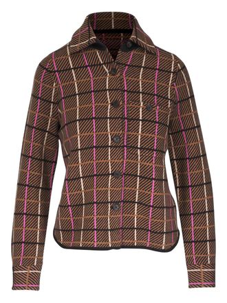 Guest In Residence checked buttoned shirt - Marrone