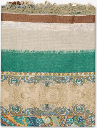 Mala Alisha Halstuch aus Baumwolle und Wolle mit Paisleymuster Valerie