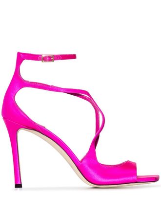 Jimmy Choo London Azia satijnen sandalen - Roze