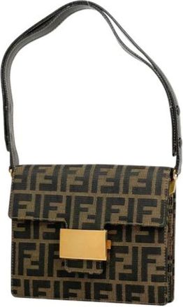 Fendi Pre-owned Shoulder Bags, female, Brown, Size: ONE SIZE Pre-owned Vintage Shoulder Bag