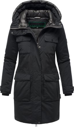 Navahoo Eissturm dames wintermantel met capuchon en fleecevoering