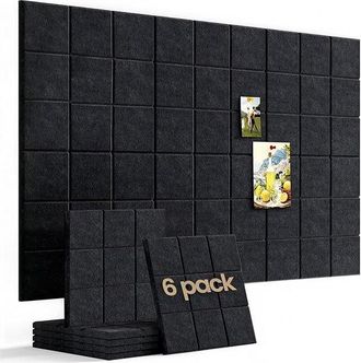 OEM Tablero De Fieltro, 6 Piezas, 3030 Cm, Adhesivos De Fieltro Para Pared, Adhesivos Fotogr&aacute;ficos Pared, Adhesivos Fondo Pared, Adhesivos Pared Diy