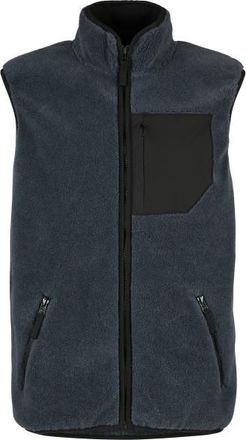 Stoic MerinoHighPile357 VallsboSt. Vest Fleecegilet für Herren | blau