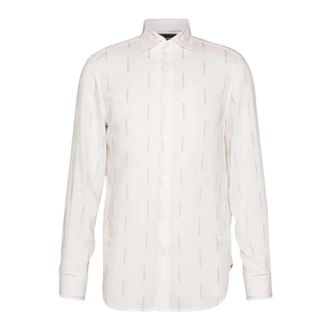 Emporio Armani Witte Casual Overhemden 6R1Cn 11Nkgzf 1C6 - Heren - Casual Overhemden - Wit - S - Overhemden