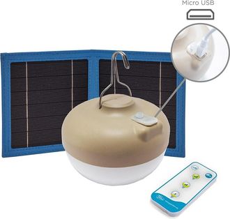 Licht-Trend Cherry Bombilla Led Con Carga Solar, Bater&iacute;a Recargable Y Mando A Distancia. Luz C&aacute;lida De 900 L&uacute;menes