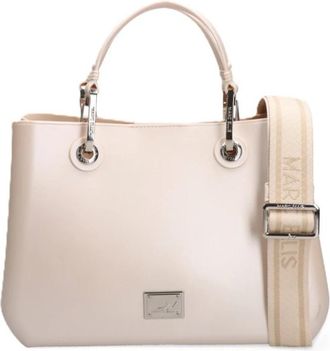 Marc Ellis Flat Kira - Dames - Handtassen - Beige - ONE Size - Katoen - Tassen