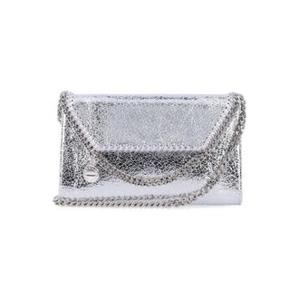 Stella McCartney Stella Mccartney Falabella Wallet On Chain Silver Polyester Shoulder Bag