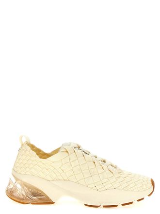 Tory Burch Womens Good Luck Woven Trainer Sneakers