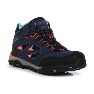Regatta Unisex Holcombe IEP Jnr Walking Boots, Navy/Fiery Coral, 2 UK