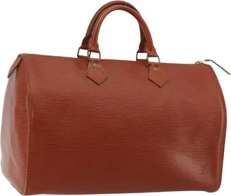 Louis Vuitton Speedy Epi Leather Brown Leather Handbag (Pre-Owned)