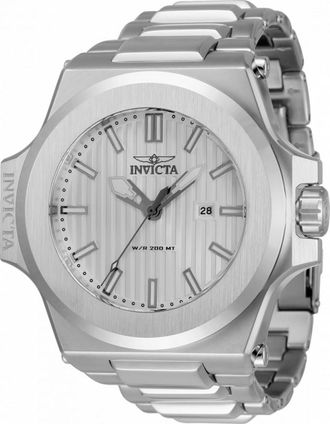 Invicta Akula Quartz Silver Dial Mens Watch 34729
