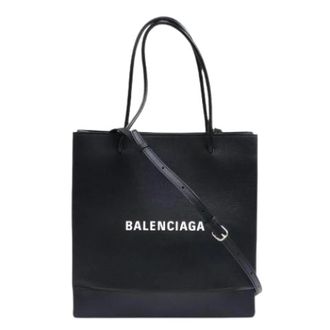 Balenciaga Pre-owned Tote Bags, female, Black, Size: ONE SIZE Pre-owned Leather Tote Bag