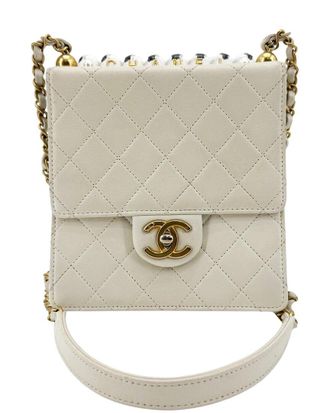 Chanel Gold Lambskin Chic Pulse Flap Bag (Authentic Pre-Loved)