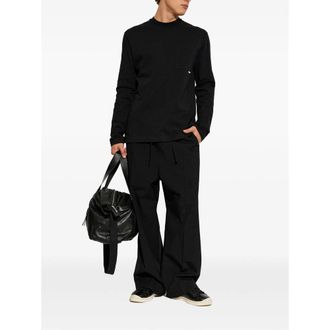 Jil Sander Crew Neck Cotton T-Shirt - Black