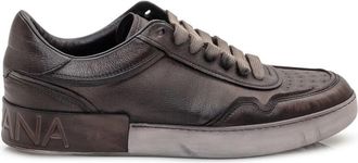 Dolce & Gabbana Dark Brown Leather Sneakers