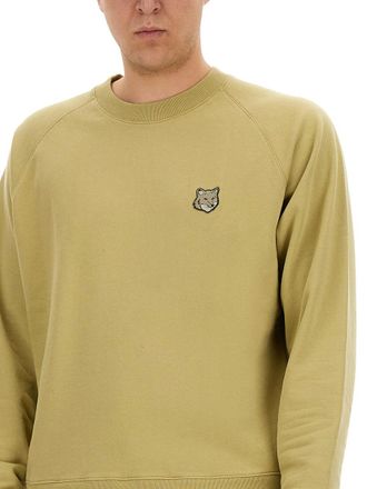 Maison Kitsun&eacute; Oversize Cotton Sweatshirt - Beige