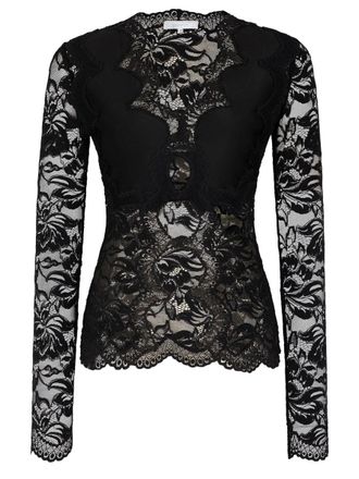 Paco Rabanne Top In Pizzo Polyamide Blouse