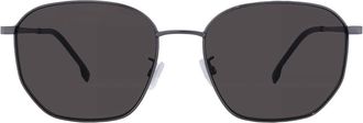 HUGO BOSS Grey Geometric Mens Sunglasses BOSS 1673/F/SK 0KJ1/IR 57