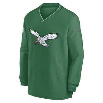 Nike Philadelphia Eagles Logo Nike Mens NFL Long-Sleeve Windshirt in Green | 02F430RQ86-QG5