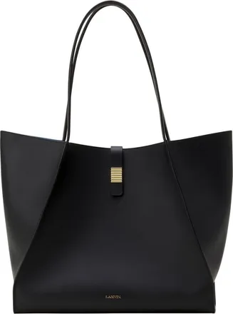 Lanvin Concerto Arp&egrave;ge Leather Tote Bag in Black at Nordstrom