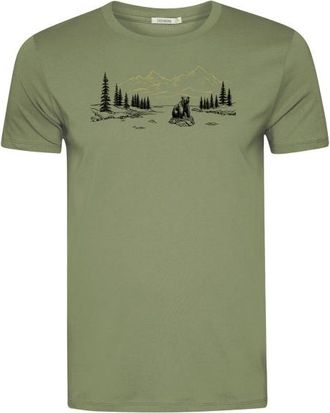 Greenbomb Bear River Guide T-Shirt f&uuml;r Herren | oliv