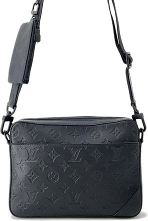 Louis Vuitton Black Monogram Noir Monogram Shadow Shoulder Bag (Pre-Owned)