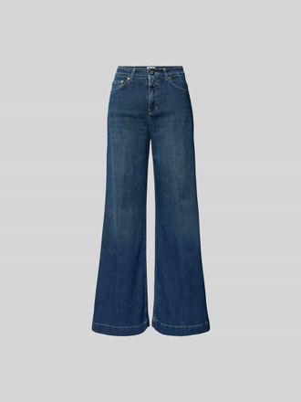Closed Closed Flared Fit Jeans mit Stretch-Anteil in Dunkelblau, Gr&ouml;&szlig;e 25