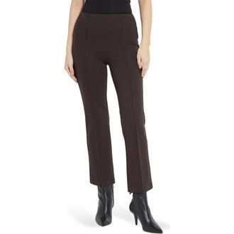Lyss&eacute; ntials Elysse Ankle Ponte Pants in Double Espresso at Nordstrom, Size X-Large