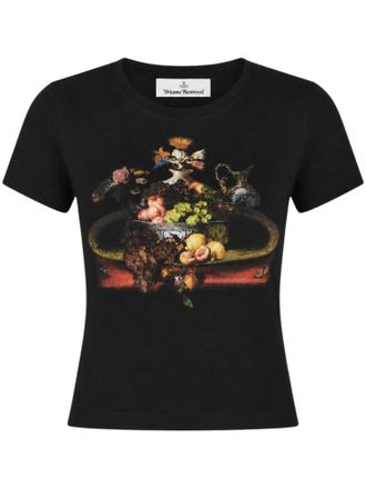 Vivienne Westwood Still Life Orb Baby Per Tee Crop Top