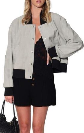 Walter Baker Emilio Suede Jacket in Mist Suede at Nordstrom Rack, Size X-Large